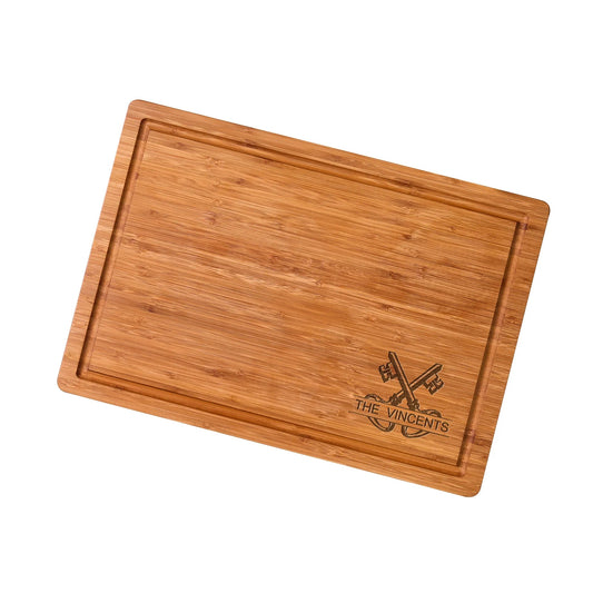 Bamboo Cutting Board Engraved Eco Friendly Housewarming Style