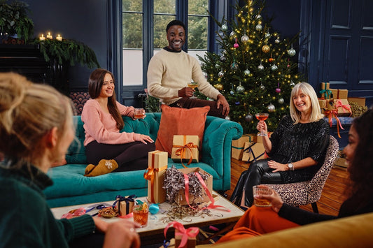 birthday dinner celebration with personalized serving board