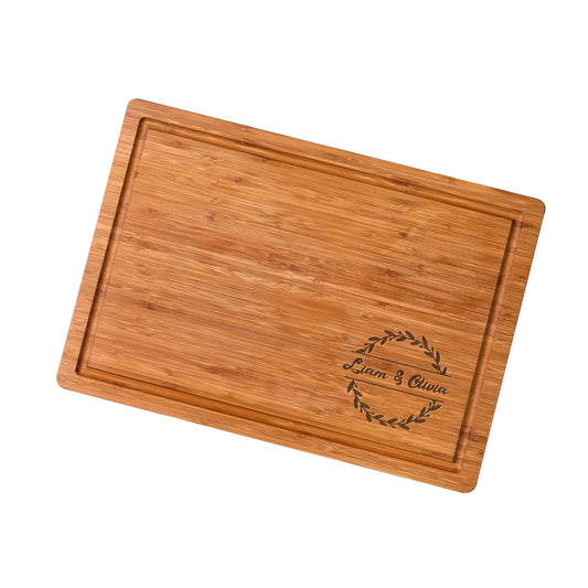 Bamboo Cutting Board Personalized Housewarming Culinary Board