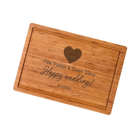 Bamboo Cutting Board Personalized Christmas Engraving