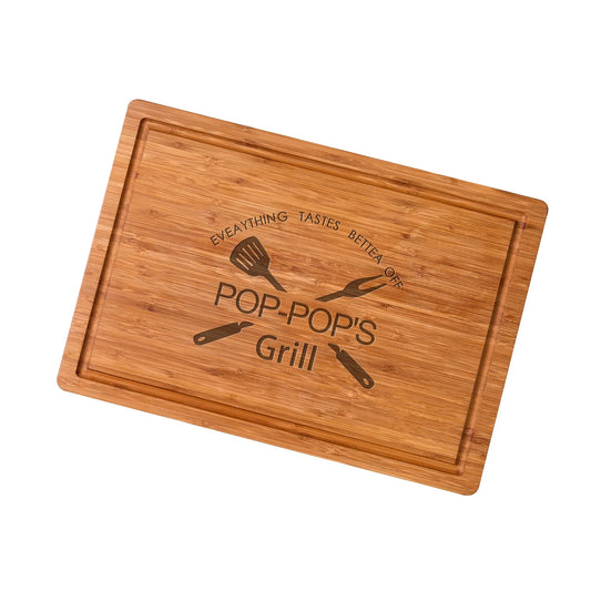 Bamboo Cutting Board Personalized Anniversary Engraving