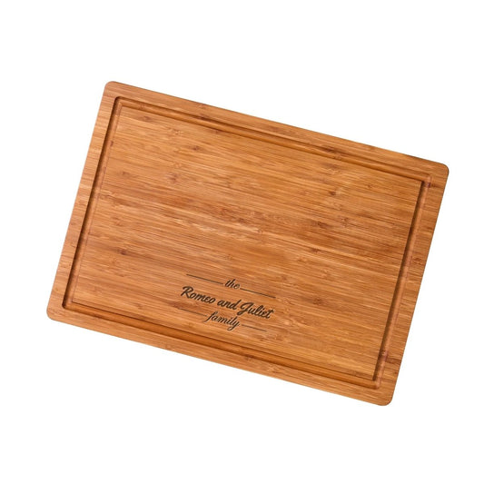 Bamboo Cutting Board Custom Team Celebration Name Design - cuttingboard